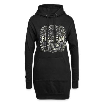 Survivant de l’examen du barreau 11 - Sweat-shirt à capuche long Femme - noir - Devant