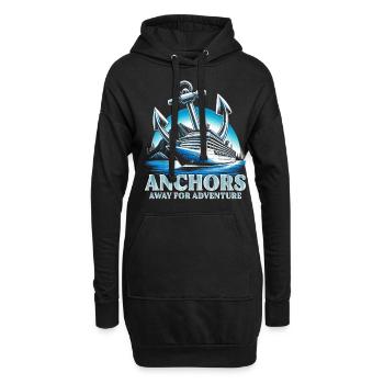 Cruise Cruisers Anchors Away For Adventure - Hoodie Dress - black - Front