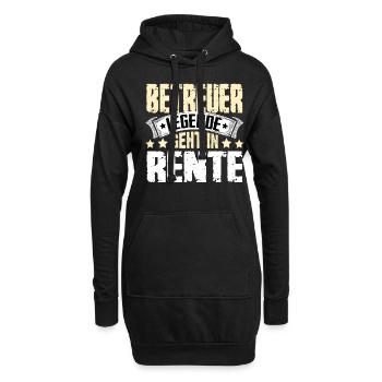 Une légende de l’aide soignante prend sa retraite - Sweat-shirt à capuche long Femme - noir - Devant