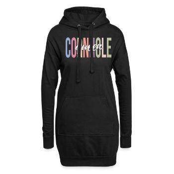 Cornhole Girl Joueuse de cornhole - Sweat-shirt à capuche long Femme - noir - Devant