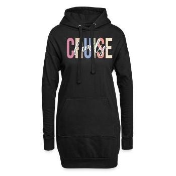 Croisière Vacances Croisière Bateau de croisière - Sweat-shirt à capuche long Femme - noir - Devant