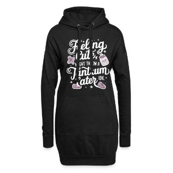 Feeling Cute, Might Throw A Tantrum Later, Idk 31 - Hoodie-Kleid - Schwarz - Vorne