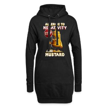 Mustard Allergy Allergic To Negativity And Mustard - Hoodie Dress - black - Front
