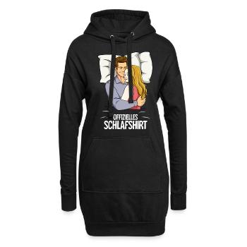 Partenaire officiel de la chemise de nuit - Sweat-shirt à capuche long Femme - noir - Devant