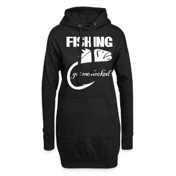 Canne à pêche Moorer Fish Pike Fisherman - Sweat-shirt à capuche long Femme - noir - Devant