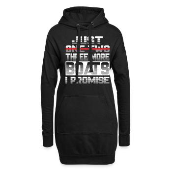 Just One More Boat I Promise Boot Kapitän Schiff - Hoodie-Kleid - Schwarz - Vorne