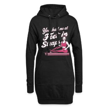 Tu m’avais aux pieds dans les sangles 60 - Sweat-shirt à capuche long Femme - noir - Devant