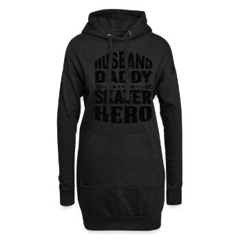 Mari Papa Skateur Héros - Sweat-shirt à capuche long Femme - noir - Devant