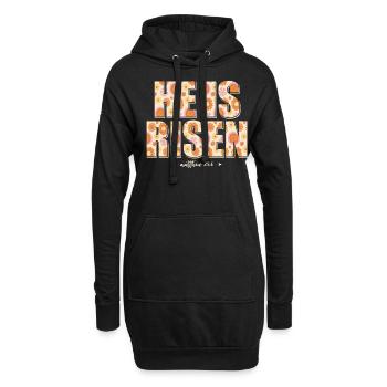 He Is Risen Christian Jesus Jesus - Hoodie Dress - black - Front