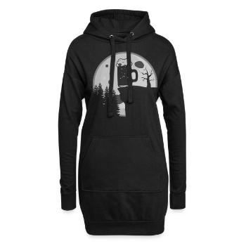 Brasserie de bière à domicile Moon Brewery - Sweat-shirt à capuche long Femme - noir - Devant