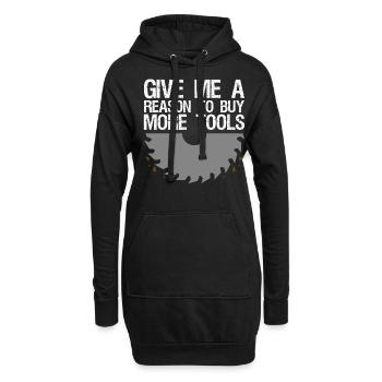 Dad DIY Workshop Craftsman Tools - Hoodie-Kleid - Schwarz - Vorne