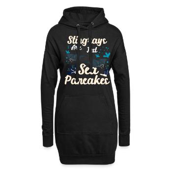 Stingrays Are Just Sea Pancakes Stingrays Are Sea - Hoodie-Kleid - Schwarz - Vorne