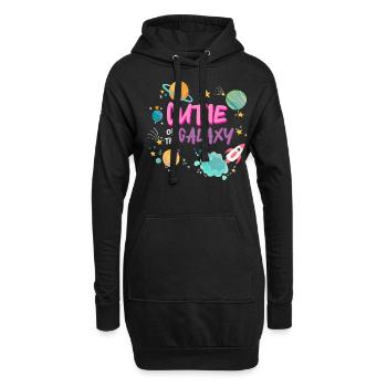Mignonne de la galaxie ! Jolie Fille, Enfants, Bébé Fille - Sweat-shirt à capuche long Femme - noir - Devant