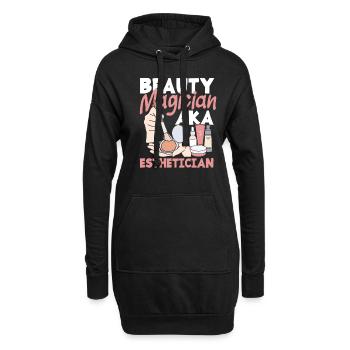 Hautpflege Kosmetikerin Kosmetik - Hoodie-Kleid - Schwarz - Vorne