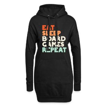Jeux de société Jeux de société Dîner Jeux Cadeau - Sweat-shirt à capuche long Femme - noir - Devant