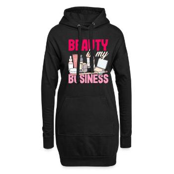 Hautpflege Kosmetikerin Kosmetik - Hoodie-Kleid - Schwarz - Vorne