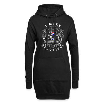 Barber Homme Coiffeur Coiffeur - Sweat-shirt à capuche long Femme - noir - Devant