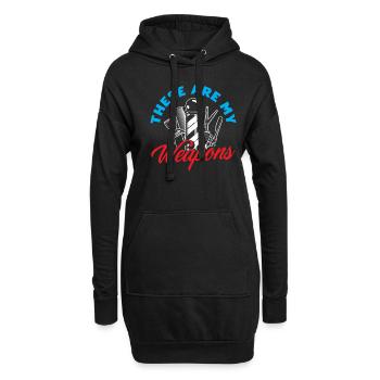 Barber Homme Coiffeur Coiffeur - Sweat-shirt à capuche long Femme - noir - Devant
