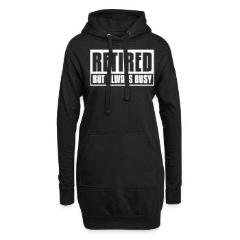 Retirement Annuity Pension Pensionier - Hoodie-Kleid - Schwarz - Vorne