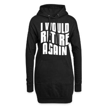 Retirement Pension Annuity Pensionier - Hoodie-Kleid - Schwarz - Vorne