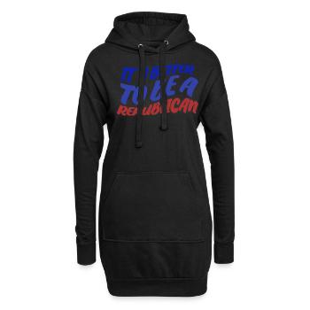Republican Conservative Republicans - Hoodie-Kleid - Schwarz - Vorne