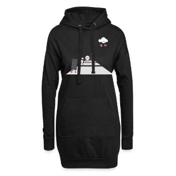 IT Geek, Accessoires PC Évolution des périphériques de stockage - Sweat-shirt à capuche long Femme - noir - Devant