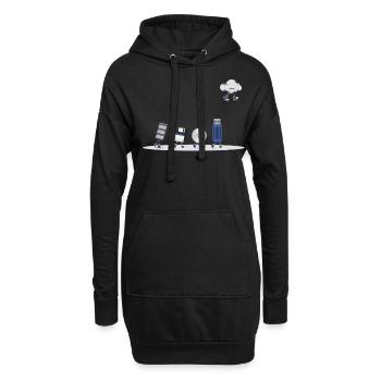 IT Geek, Accessoires PC Périphériques de stockage Evolution - Sweat-shirt à capuche long Femme - noir - Devant
