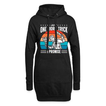 Drôle de dicton de jonglerie - Sweat-shirt à capuche long Femme - noir - Devant