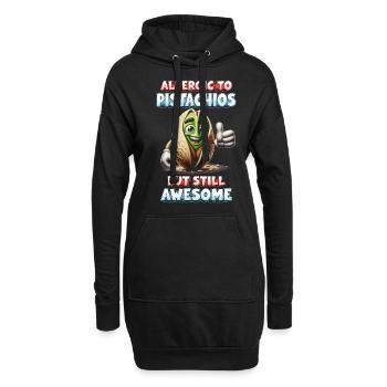Pistazienallergie Allerigic To Pistachios - Hoodie-Kleid - Schwarz - Vorne