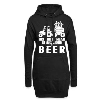 Groom Beer Best Man Groomsmen - Hoodie-Kleid - Schwarz - Vorne