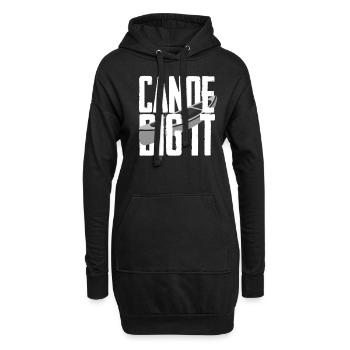 Canoë Sports nautiques Aviron Paddle - Sweat-shirt à capuche long Femme - noir - Devant