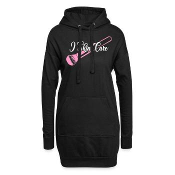 Serum Skin Care Face Mask Sunscreen - Hoodie-Kleid - Schwarz - Vorne