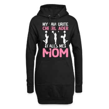 Cheerleading Cheer Squad Lieblings-Cheerleader nen - Hoodie-Kleid - Schwarz - Vorne