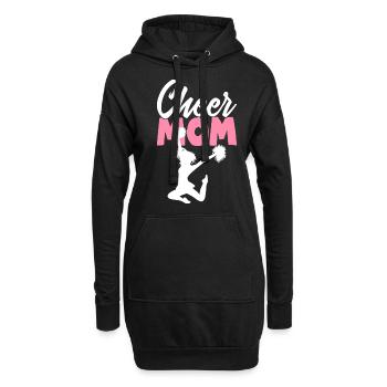 Cheer Mom Cheerleading Cheerleader Cheer Squad - Hoodie-Kleid - Schwarz - Vorne