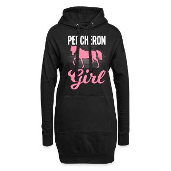 Percheron Girl Horse Lover Horse Girl - Sweat-shirt à capuche long Femme - noir - Devant