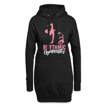 Rhythmische Sportgymnastik Turnen - Hoodie-Kleid - Schwarz - Vorne