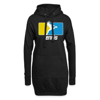 Vêtements pour joueurs de tennis Tennis Femmes Filles - Sweat-shirt à capuche long Femme - noir - Devant