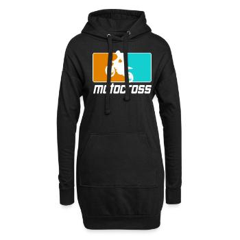 Motocross Enduro Moto Supermoto - Sweat-shirt à capuche long Femme - noir - Devant