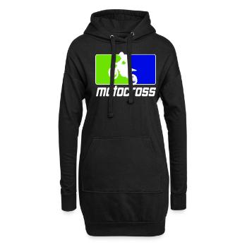 Motocross Enduro Moto Supermoto - Sweat-shirt à capuche long Femme - noir - Devant