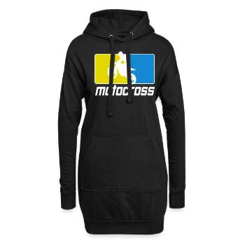 Motocross Enduro Moto Supermoto - Sweat-shirt à capuche long Femme - noir - Devant