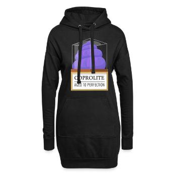 Coprolite Perfection Koprolith Fossilien - Hoodie-Kleid - Schwarz - Vorne