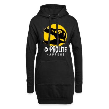 Coprolite Happens Koprolith Fossilien - Hoodie-Kleid - Schwarz - Vorne