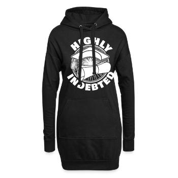 Frais semestriels Frais de scolarité des étudiants - Sweat-shirt à capuche long Femme - noir - Devant