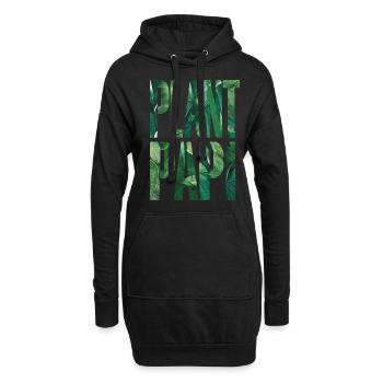 Plant Papi Gärtner Papa Natur Liebhaber - Hoodie-Kleid - Schwarz - Vorne