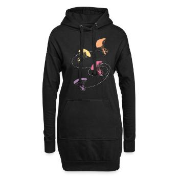 Paramoteur Vol Parapente - Sweat-shirt à capuche long Femme - noir - Devant