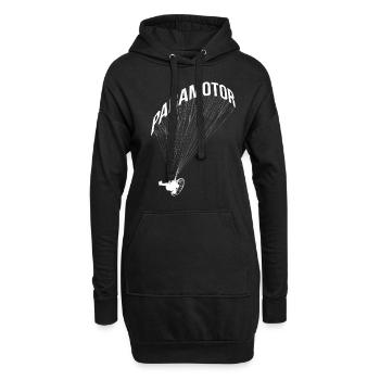 Paramoteur Parapente Paragleiten - Sweat-shirt à capuche long Femme - noir - Devant