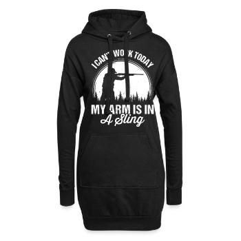 Coyote Chasse Yote - Sweat-shirt à capuche long Femme - noir - Devant