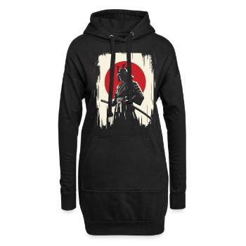 Samurai Ronin Sword Fighting Warrior Gift - Hoodie Dress - black - Front