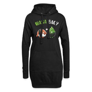 Sushi - Hoodie-Kleid - Schwarz - Vorne