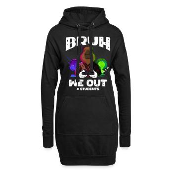 Outfit Für Schüler, Spaß Für Schultage Und Gamer - Hoodie-Kleid - Schwarz - Vorne